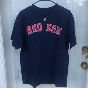 Boston Red Sox wordmark t shirt. No player on back